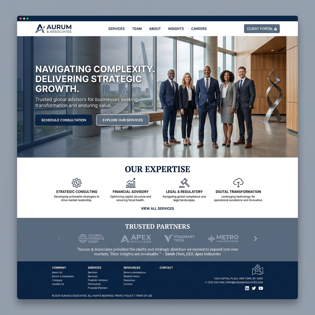 Professional Services Website Demo